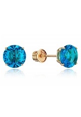 terrific teensy round kids birthstone earrings